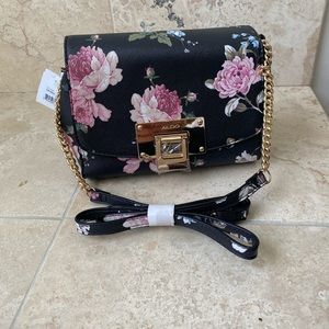 Aldo floral pattern cross body purse